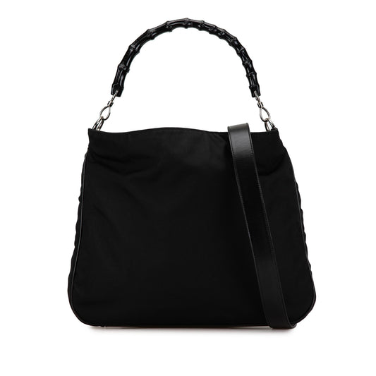 Gucci Nylon Bamboo Satchel (SHG-T1iWzs)