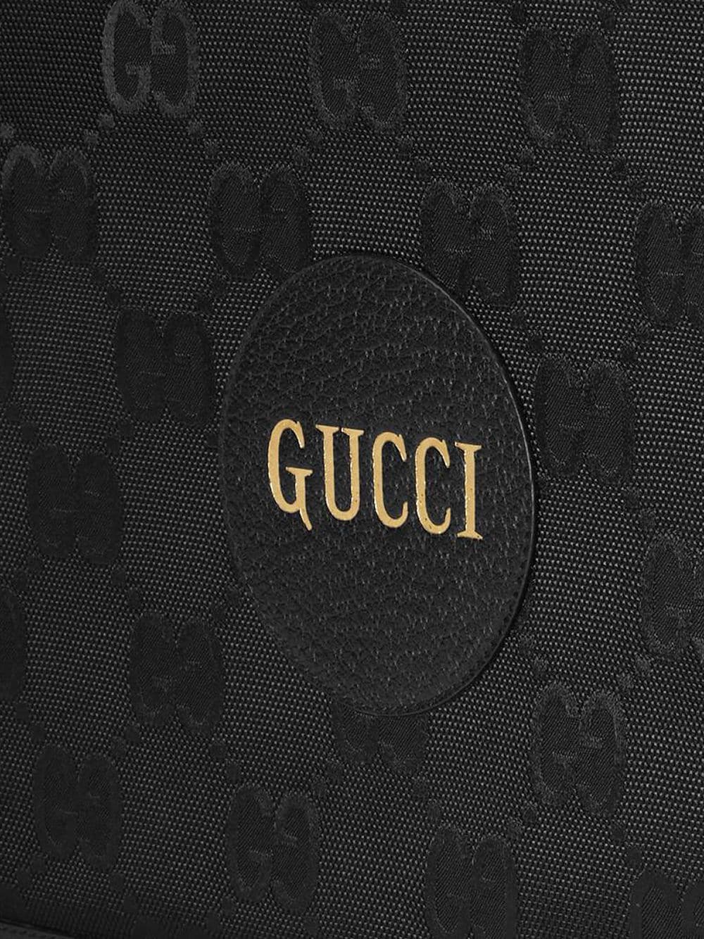 Gucci Nylon Pochette Leather Clutch