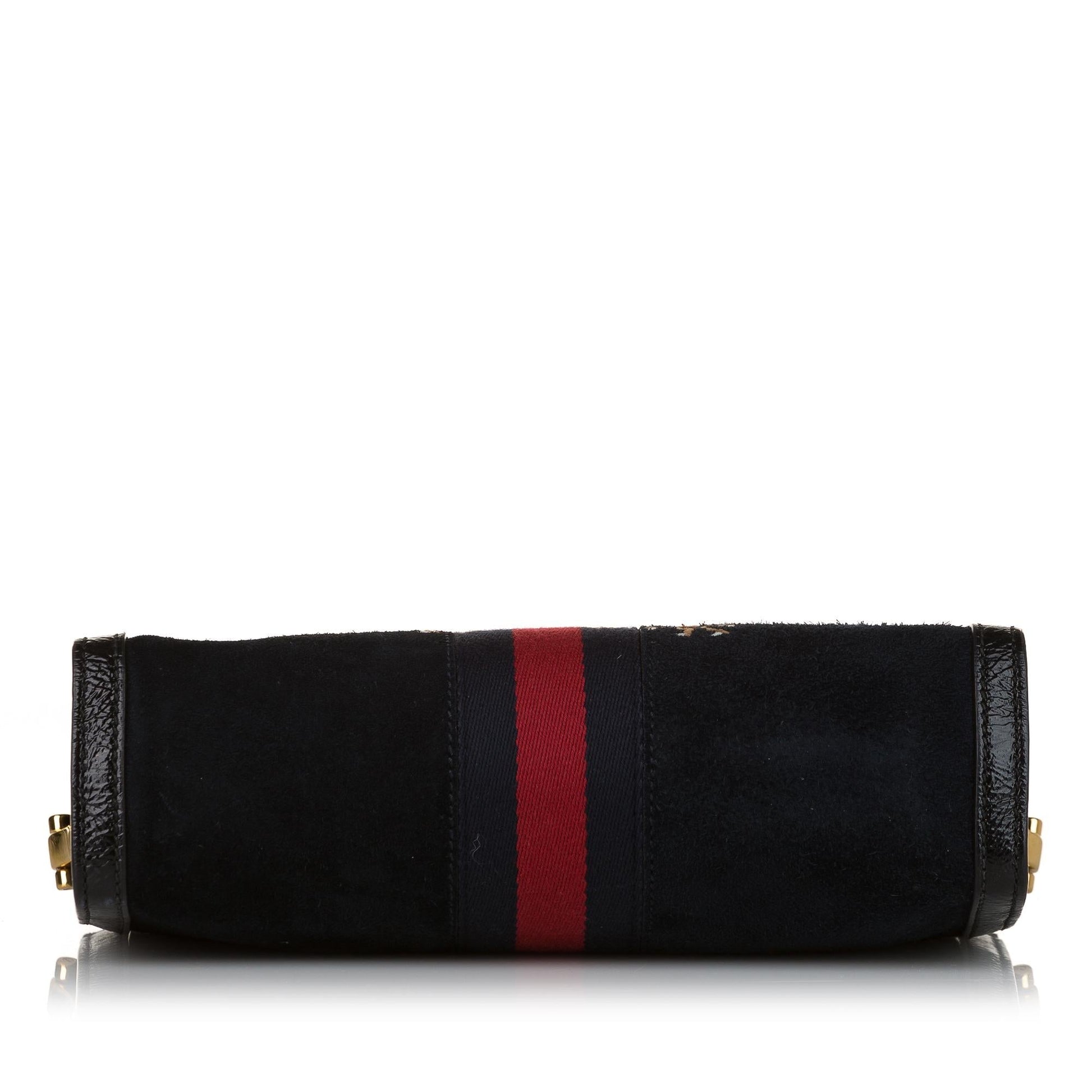 Gucci Ophidia Dragon Suede Crossbody Bag (SHG-34212)