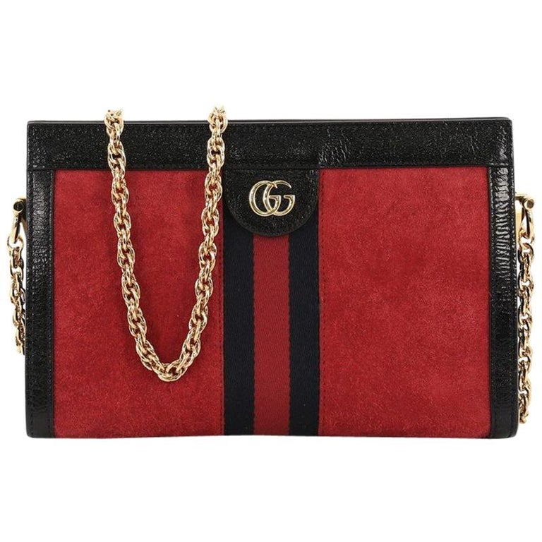 Gucci Caro Chain Leather Shoulder Bag