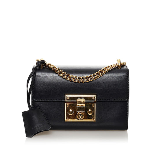 Gucci Padlock Leather Crossbody Bag (SHG-35067)