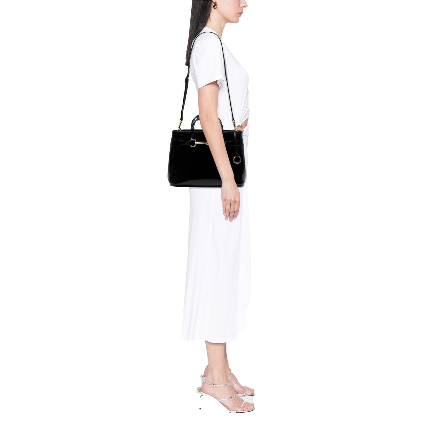 Gucci Patent Bright Bit Satchel