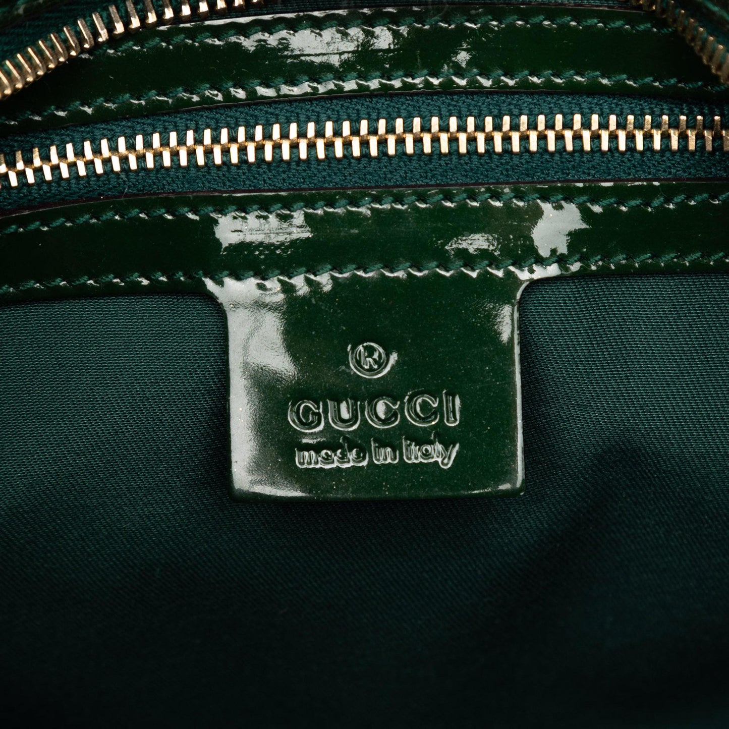 Gucci Patent Horsebit Glam Shoulder Bag