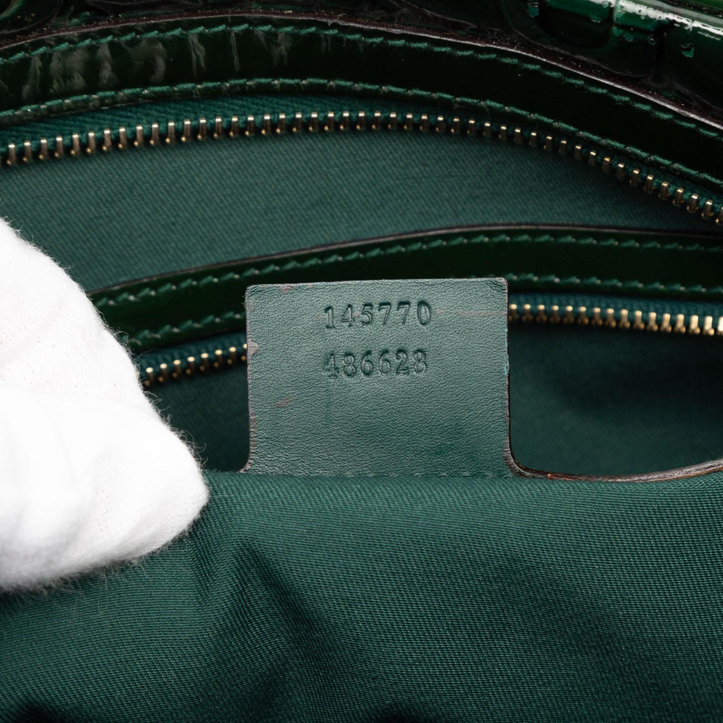Gucci Patent Horsebit Glam Shoulder Bag