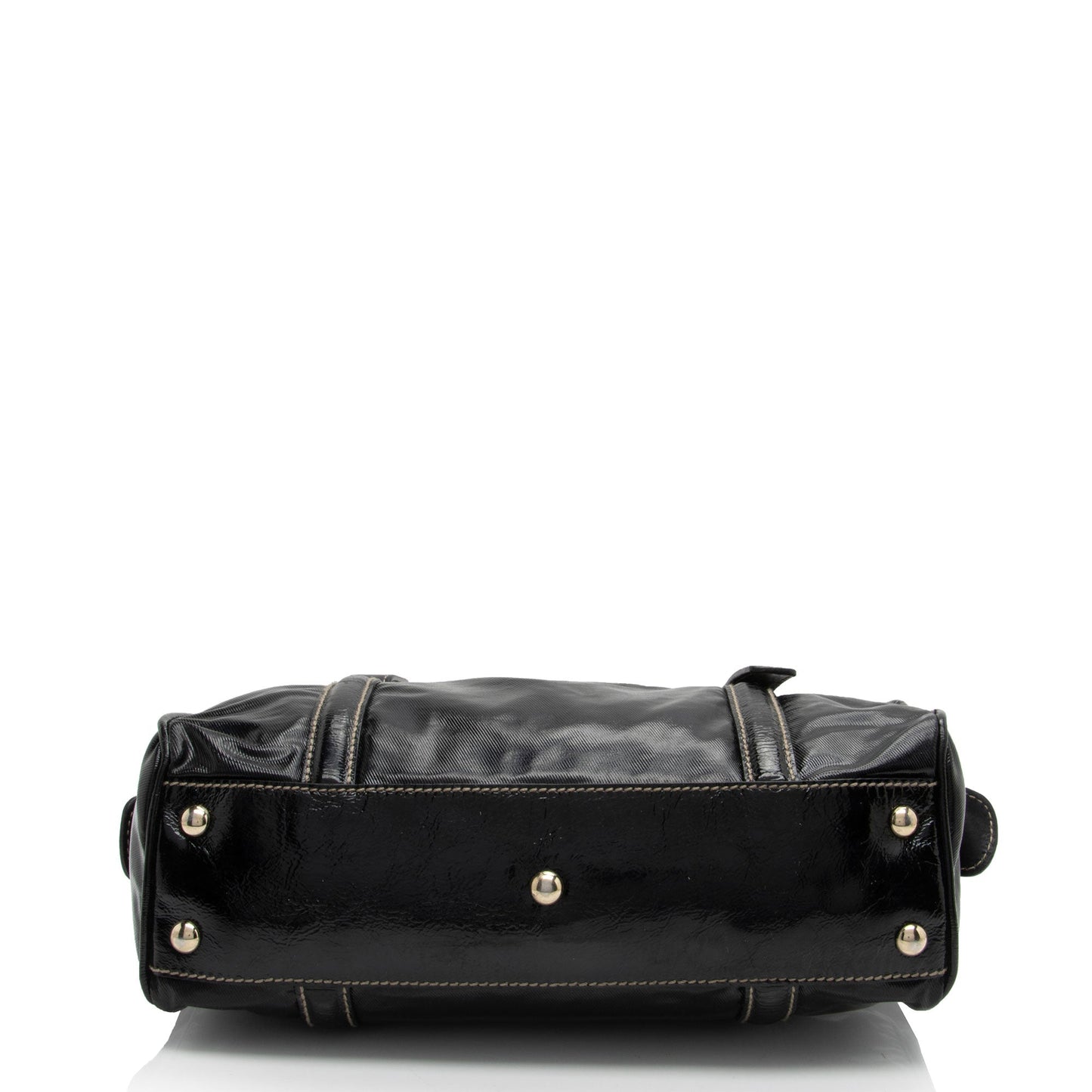 Gucci Nylon Leather Canvas Handbag