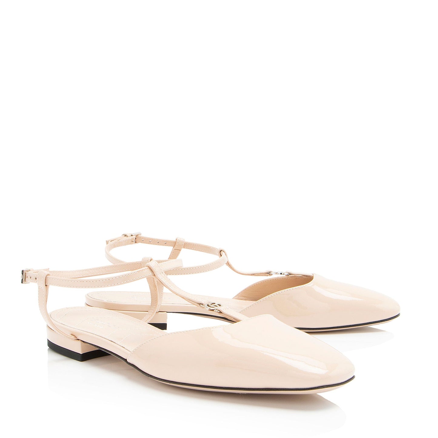 Gucci Patent Leather GG Ballet Flats - Size 6 / 36