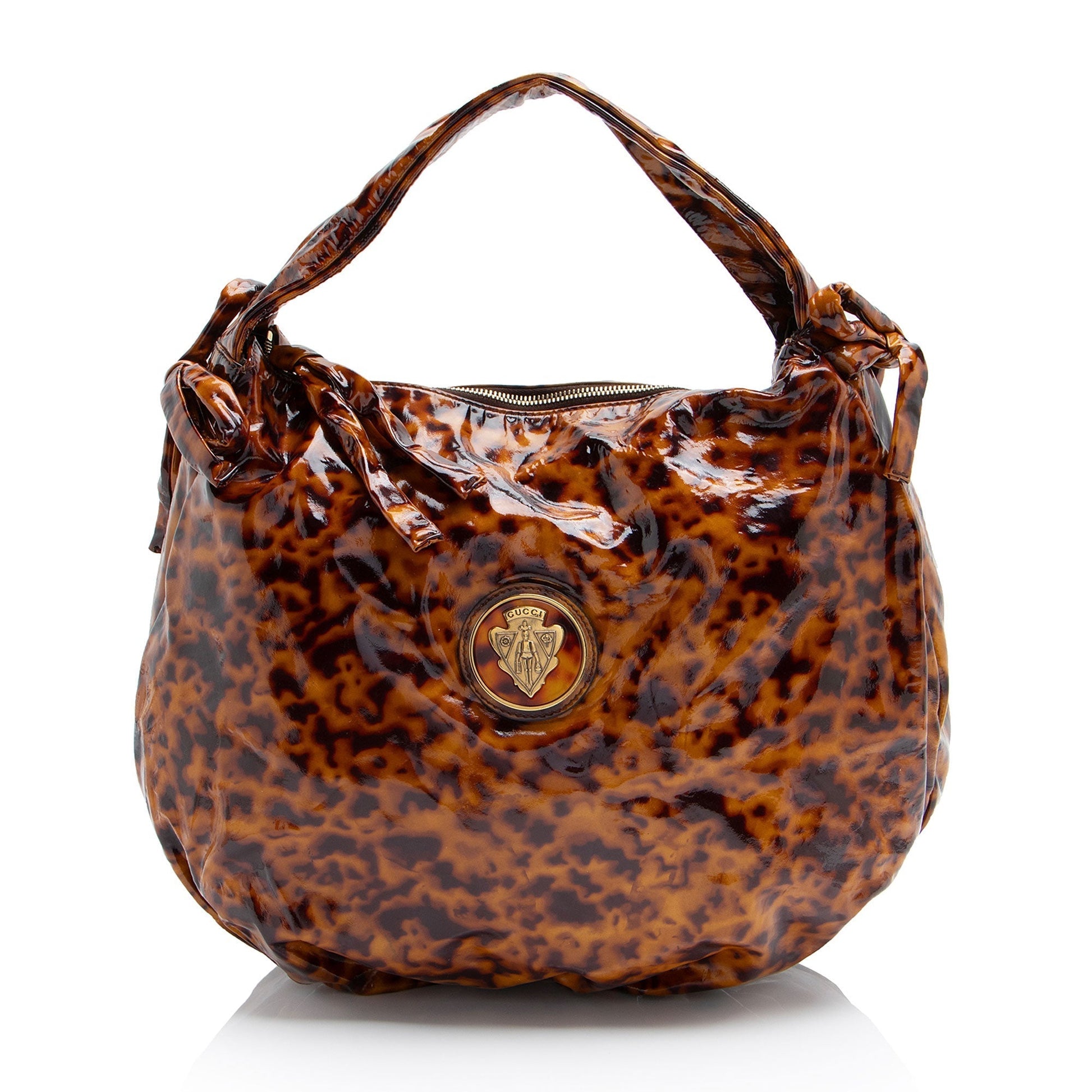Gucci Leather Canvas Shoulder Bag