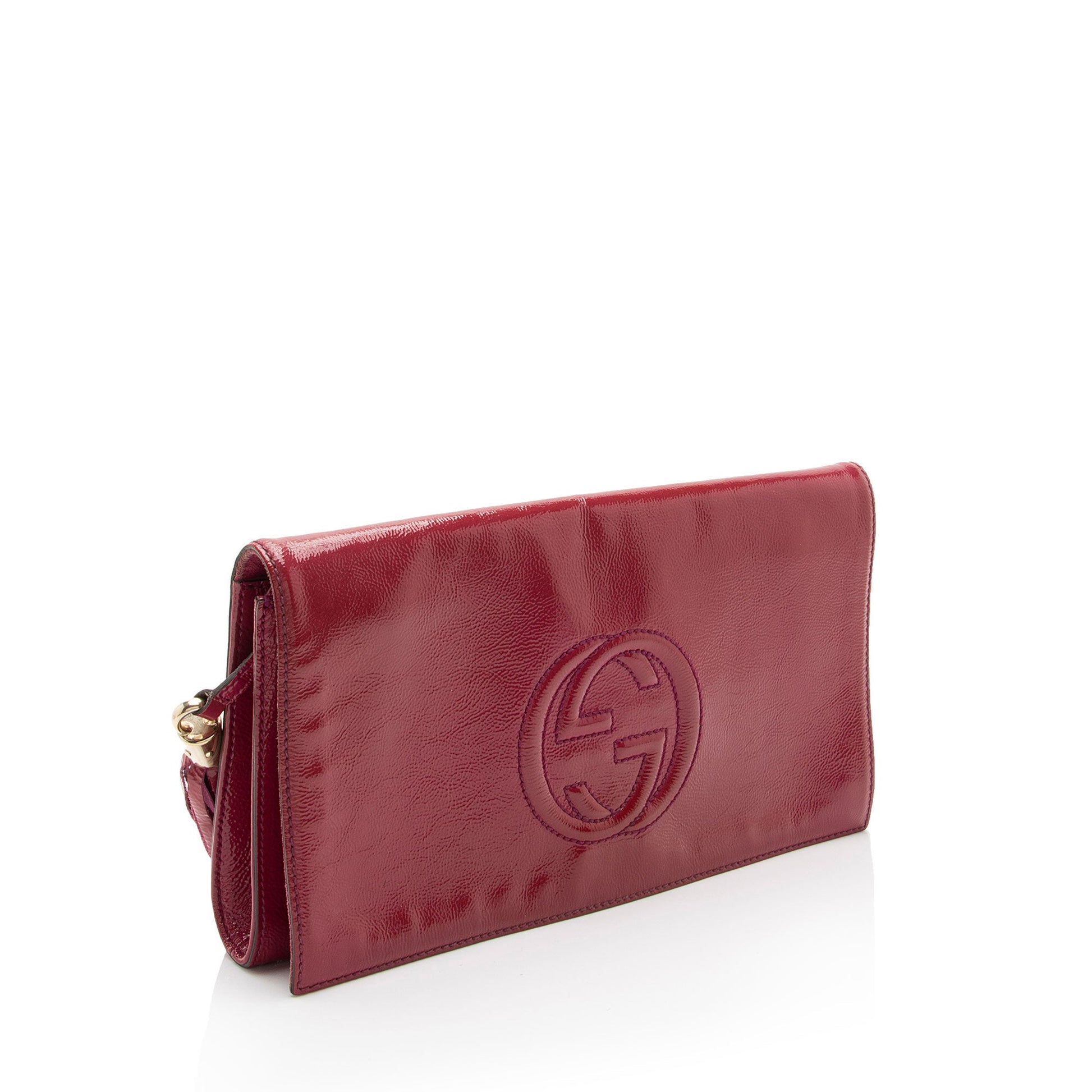 Gucci Lou Leather Canvas Clutch