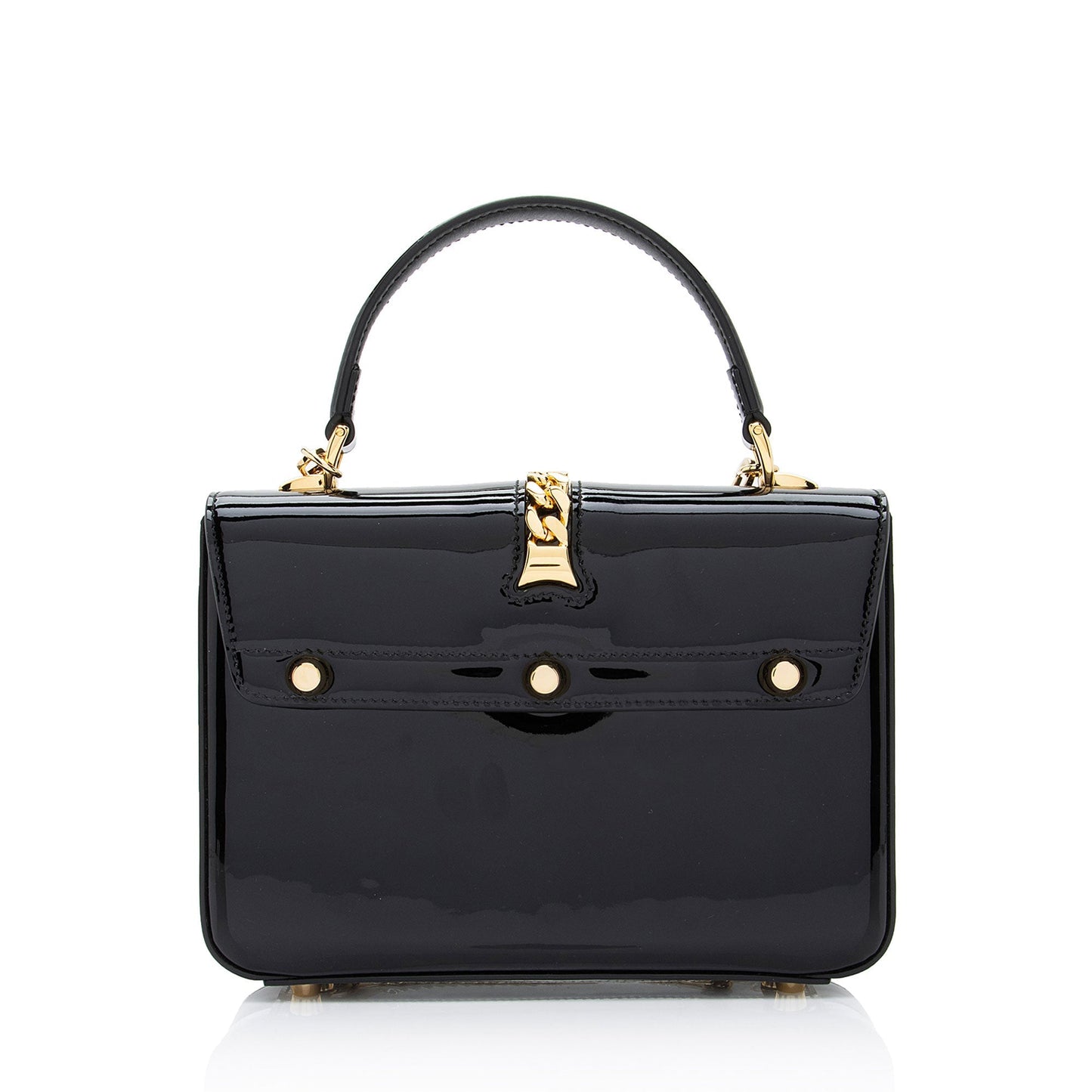 Gucci Patent Leather Sylvie 1969 Mini Top Handle
