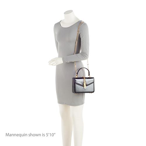 Gucci Patent Leather Sylvie 1969 Mini Top Handle
