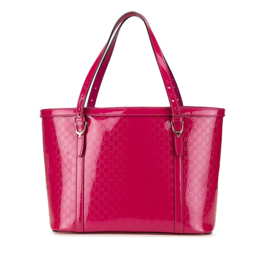 Gucci Patent Microguccissima Nice Tote