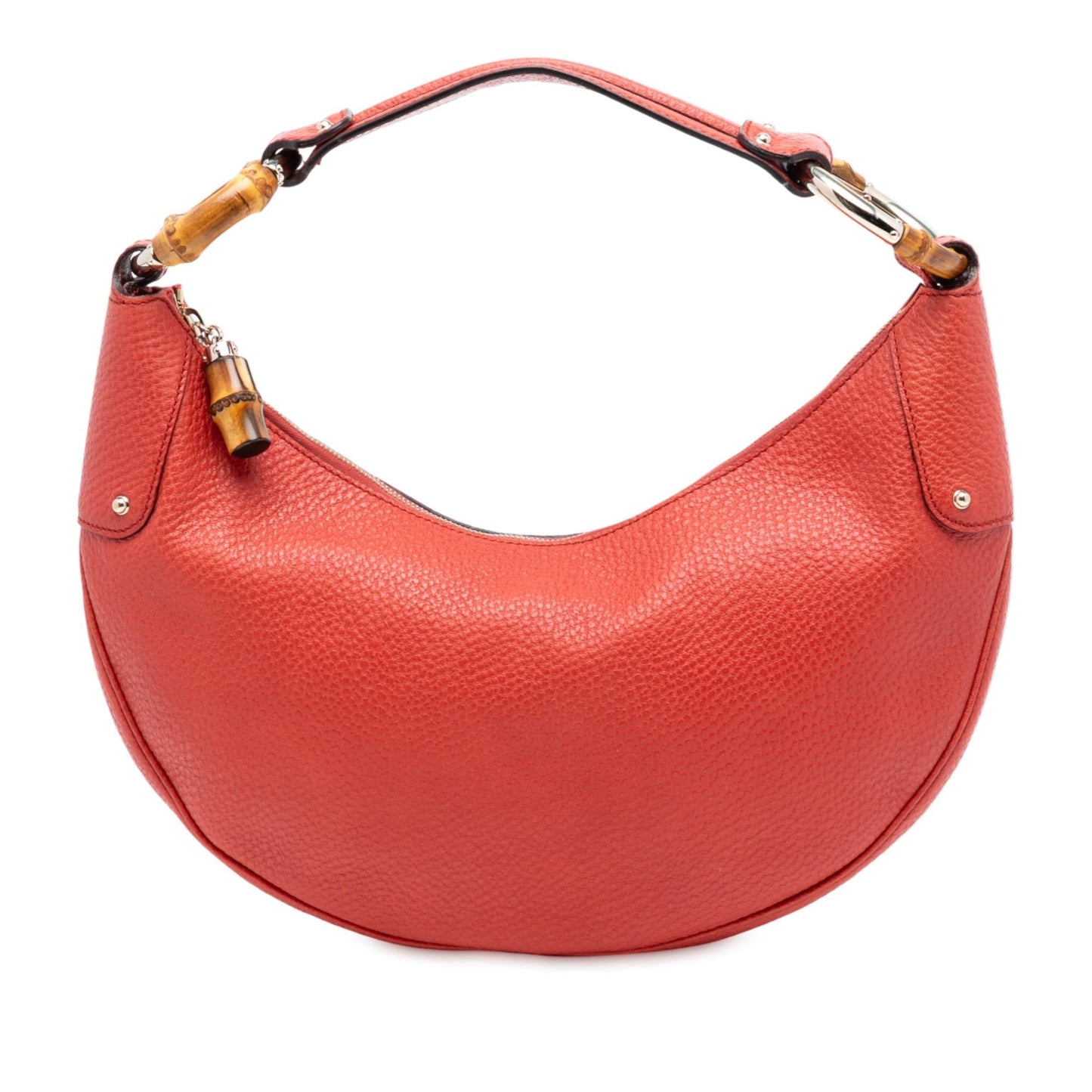 Gucci Pebbled Calfskin Bamboo Ring Hobo