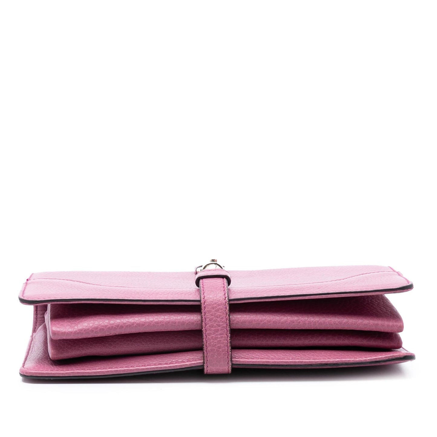 Gucci Pebbled Calfskin Piston Broadway Evening Bag