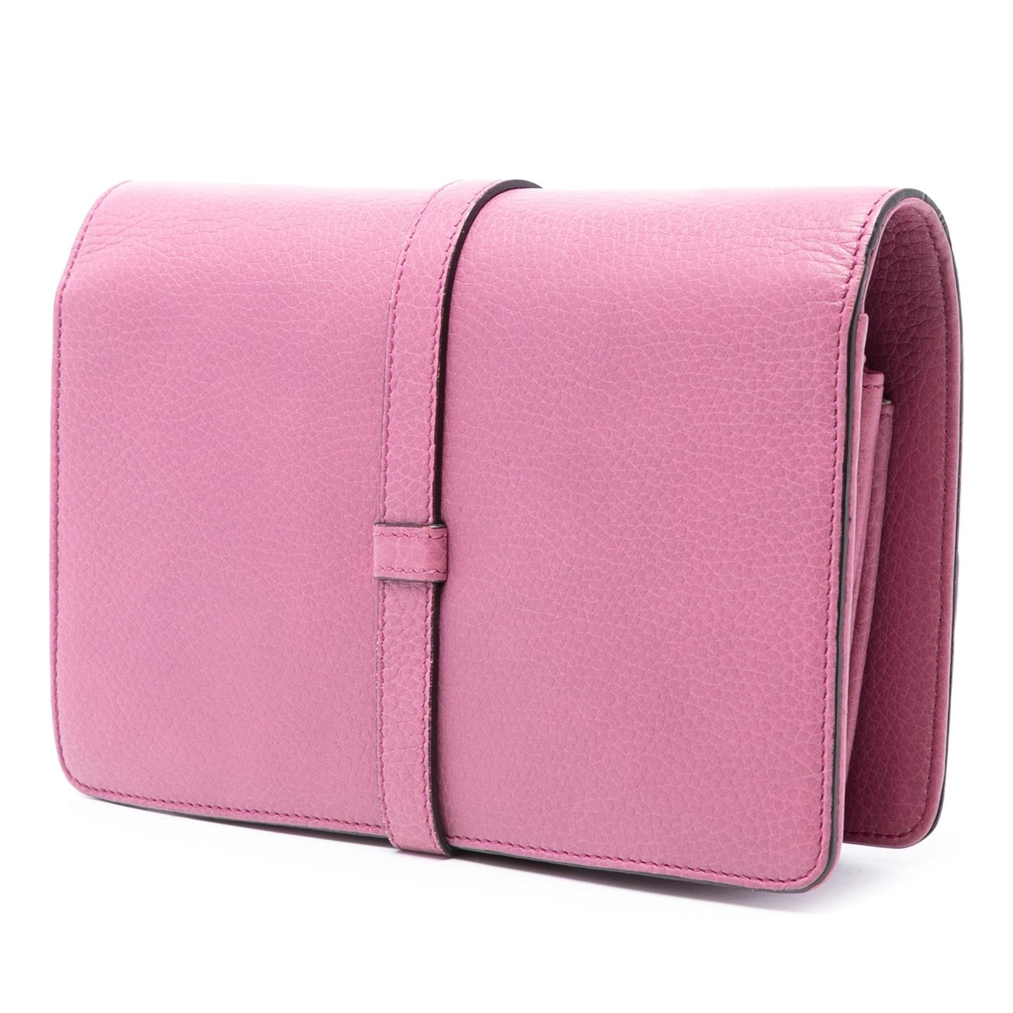 Gucci Pebbled Calfskin Piston Broadway Evening Bag
