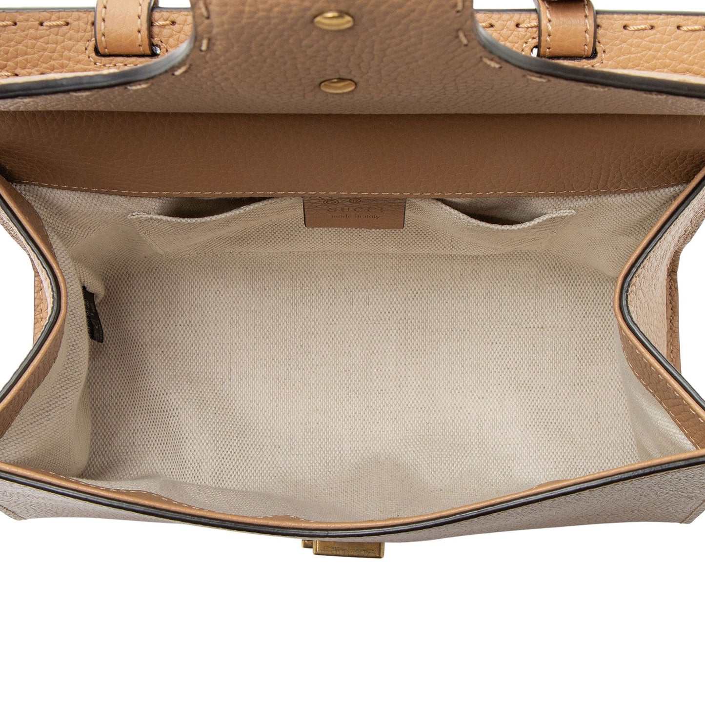 Gucci Pebbled Leather GG Marmont Top Handle