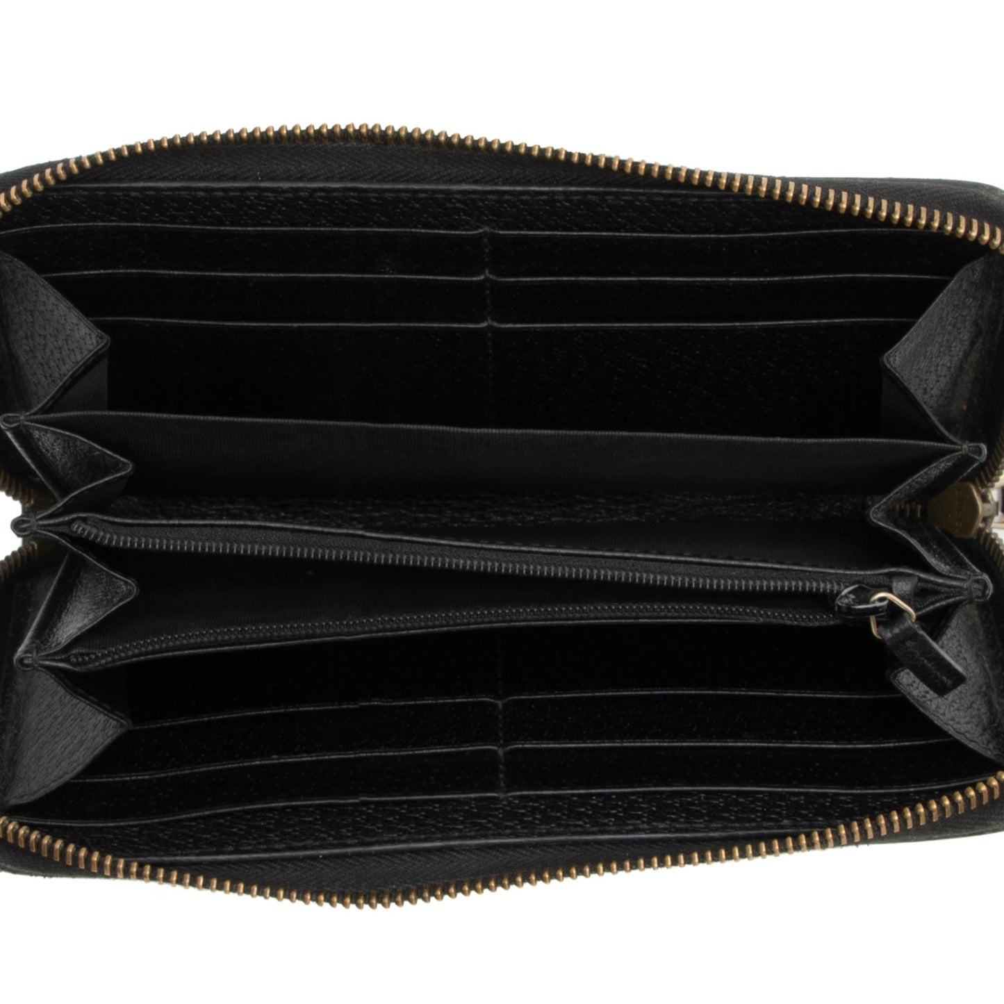 Gucci Pebbled Leather GG Marmont Zip Around Wallet (SHF-TFlGE9)
