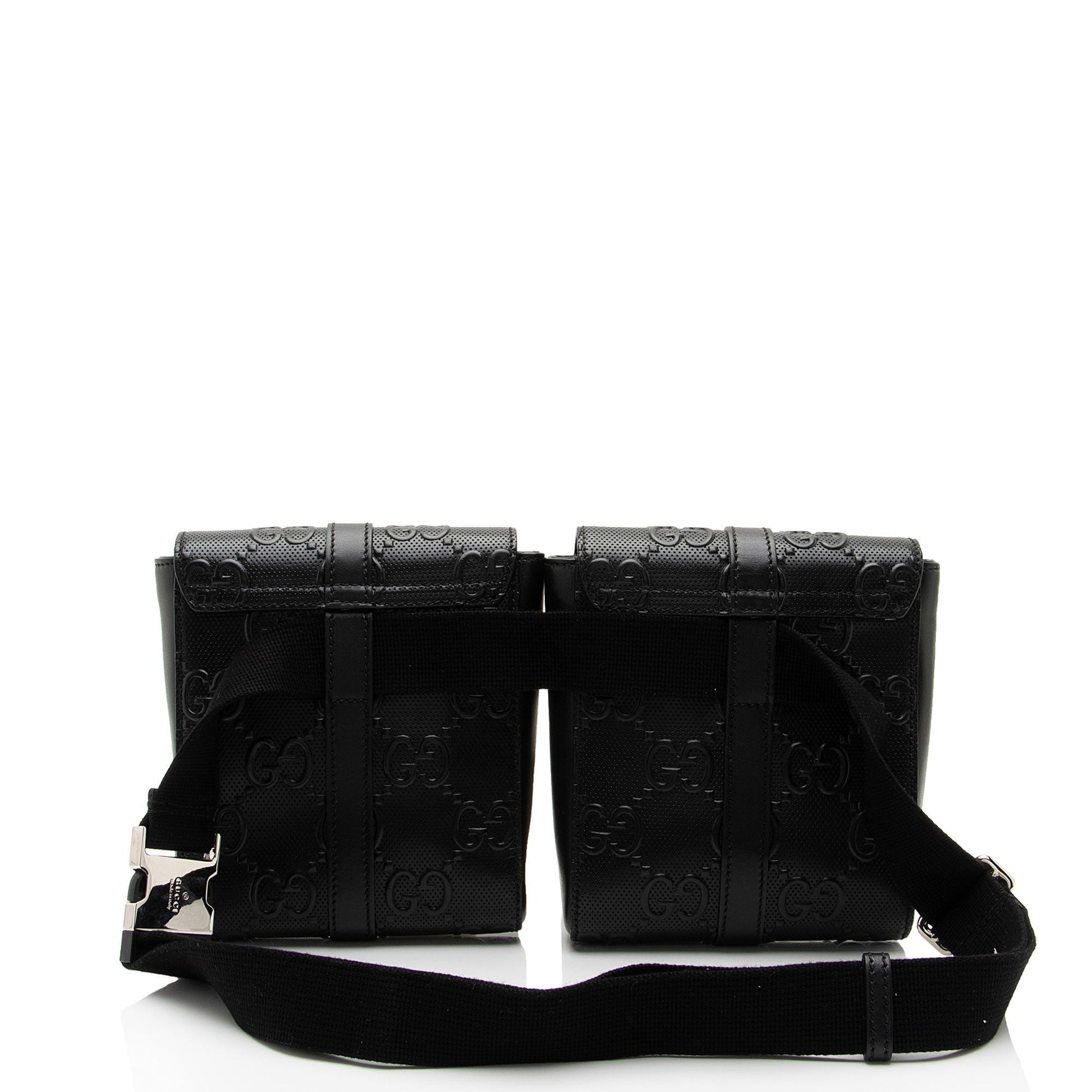 Gucci Leather Canvas Shoulder Bag