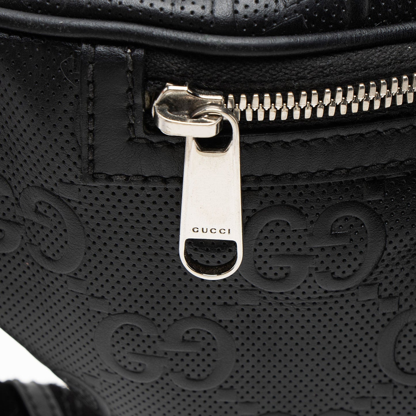 Gucci Perforated GG Embossed Pocket Belt Bag