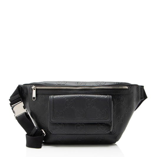Gucci Perforated GG Embossed Pocket Belt Bag