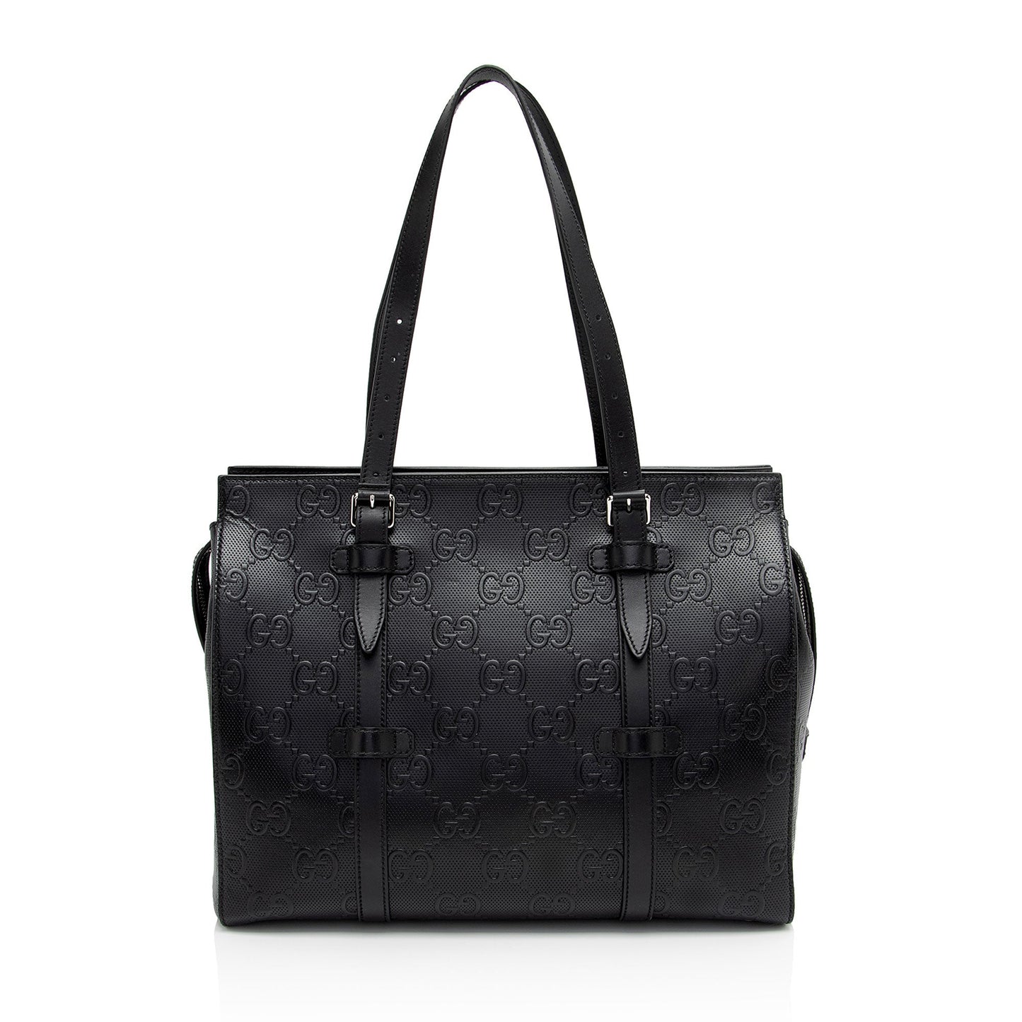 Gucci Leather Canvas Tote