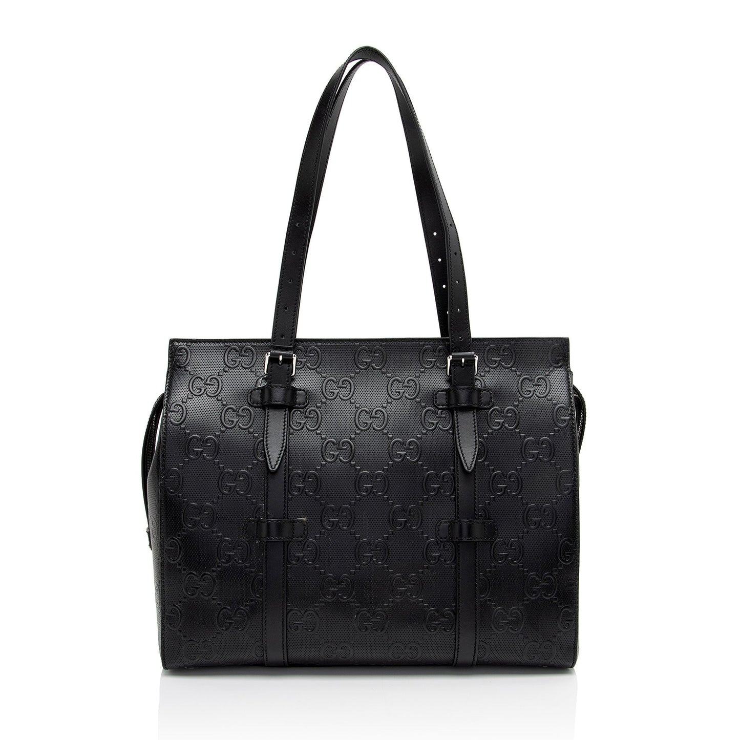 Gucci Leather Canvas Tote