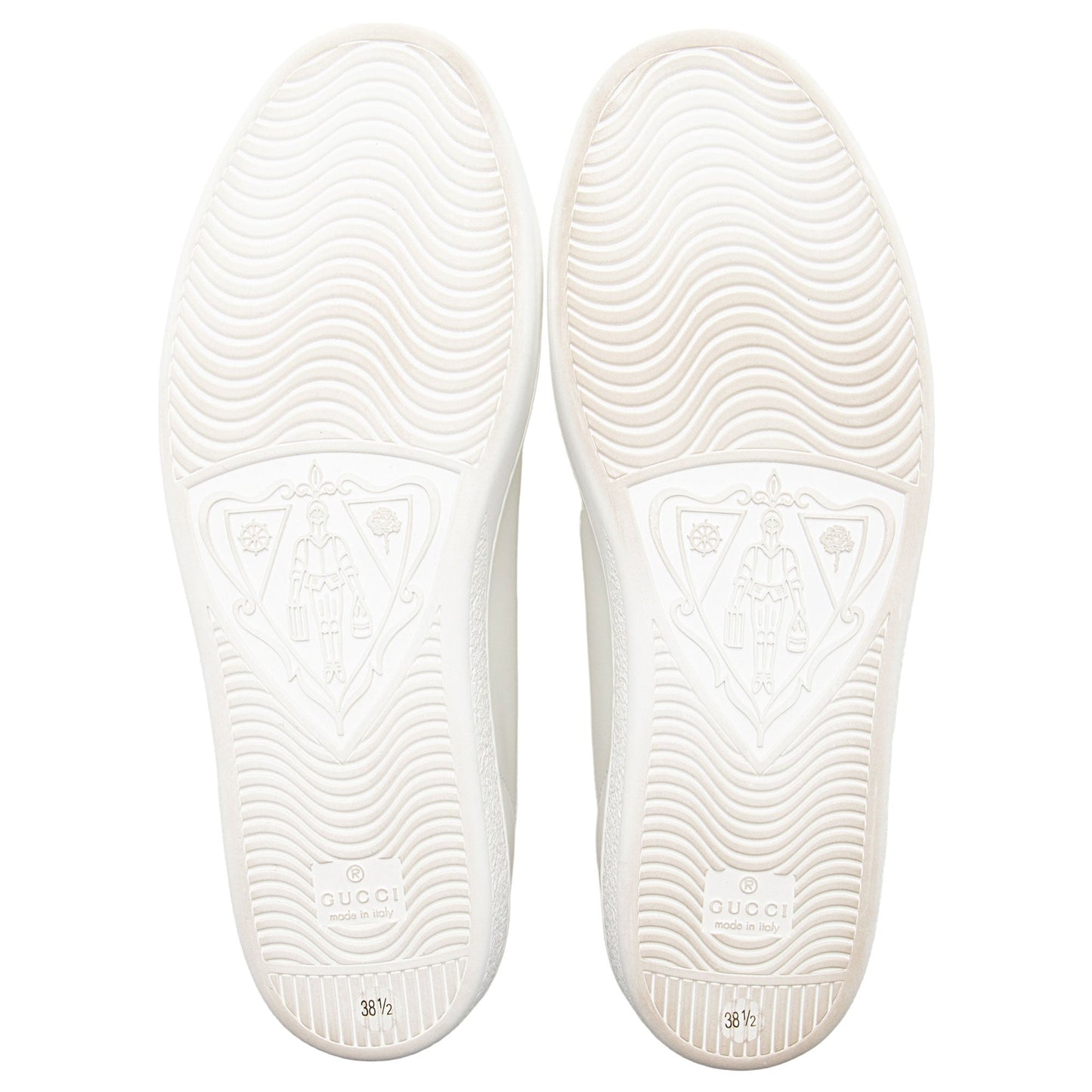 Gucci Perforated Leather Interlocking GG Ace Sneakers - Size 8.5 / 38.5 (SHF-7L64hi)