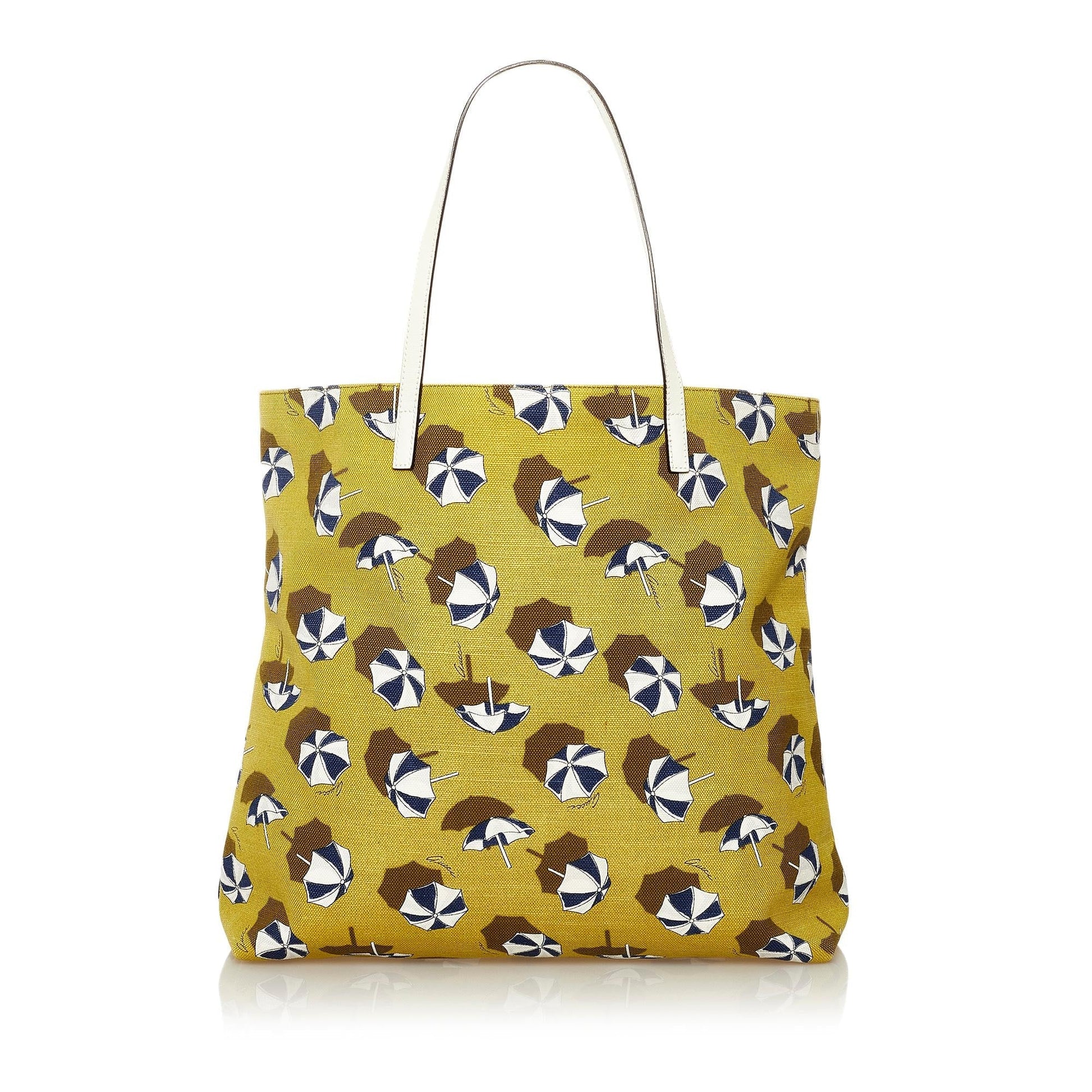 Gucci Printed Canvas Tote Bag (SHG-34840)