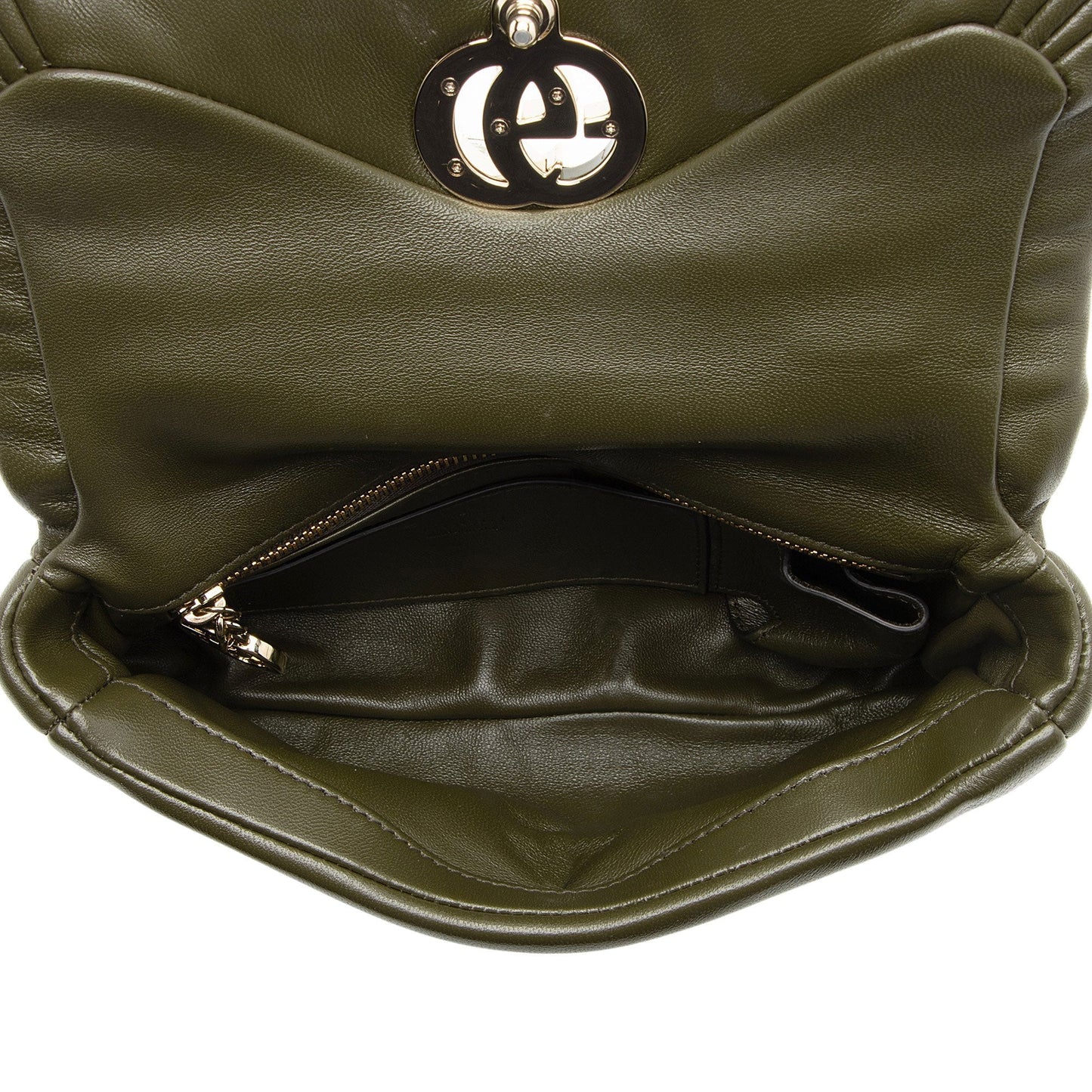 Gucci Puffy Leather GG Milano Small Top Handle