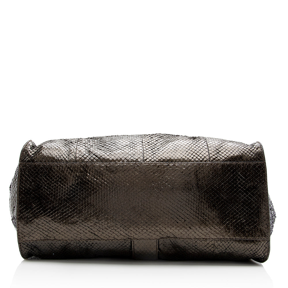 Gucci Python Stirrup Shoulder Bag