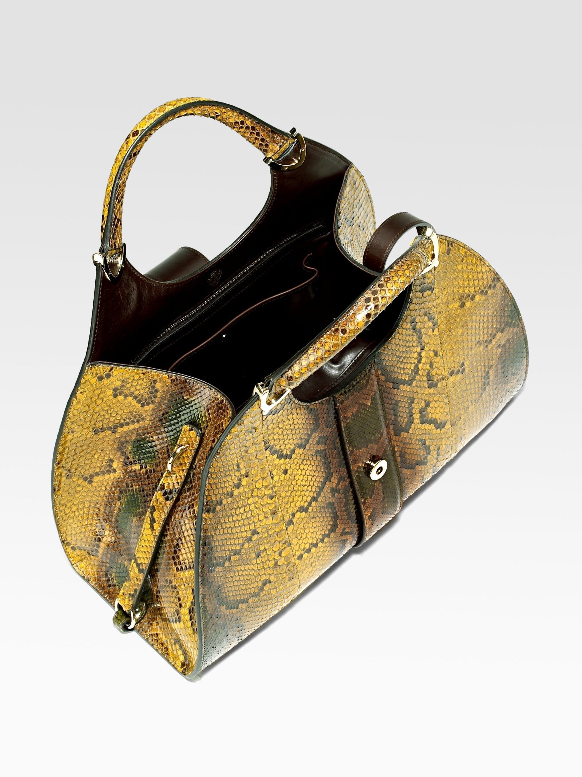 Gucci Caro Leather Top Handle Handbag