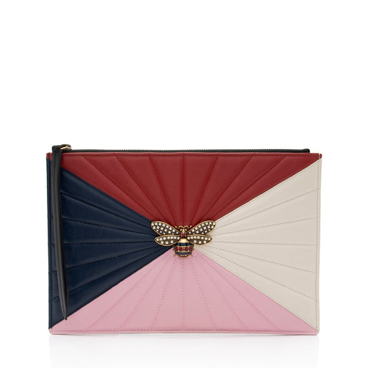Gucci Pochette Quilted Leather Clutch