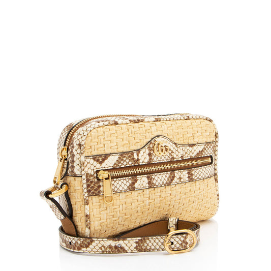 Gucci Nylon Leather Mini Crossbody
