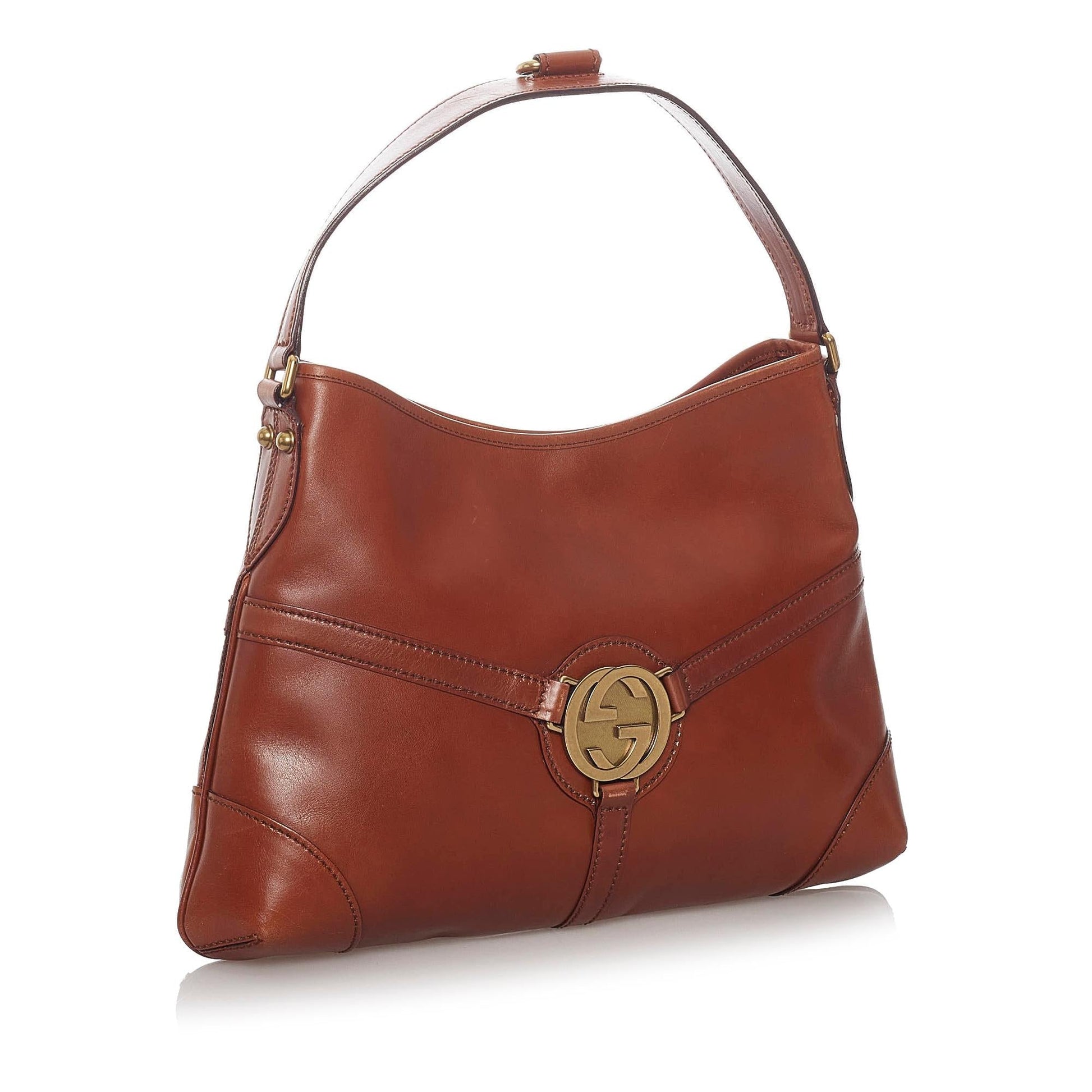 Gucci Leather Shoulder Bag Style 44