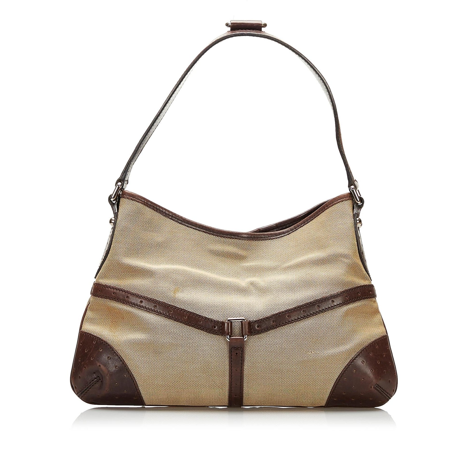 Gucci Web Canvas Shoulder Bag Style 3