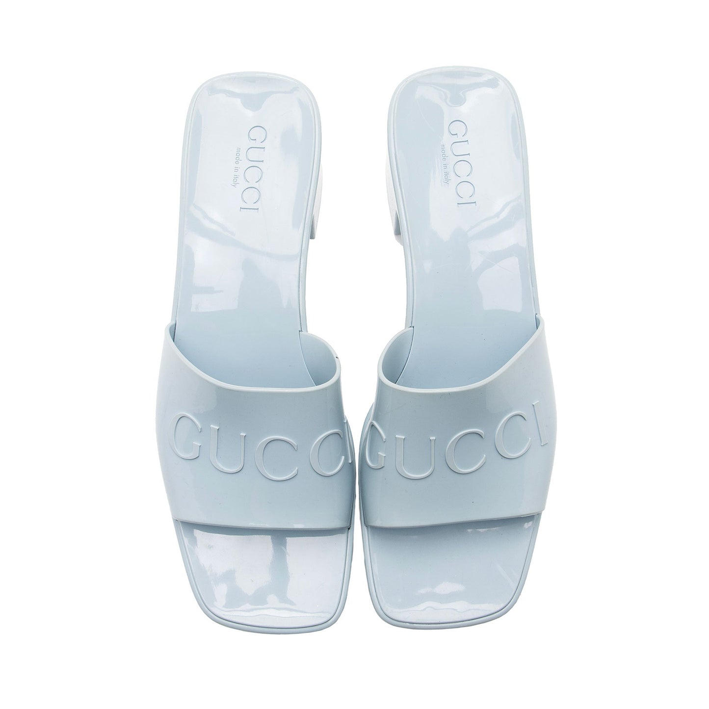 Gucci Rubber Slide Sandals - Size 10 / 40 (SHF-fylyXz)
