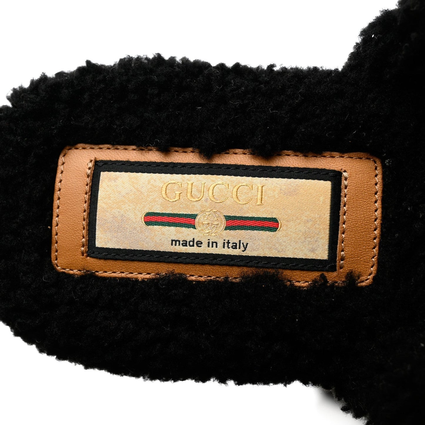 GUCCI GG SHEARLING EILEEN SLIPPERS