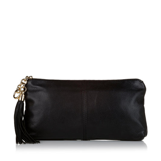 Gucci Sienna Leather Clutch Bag (SHG-34427)