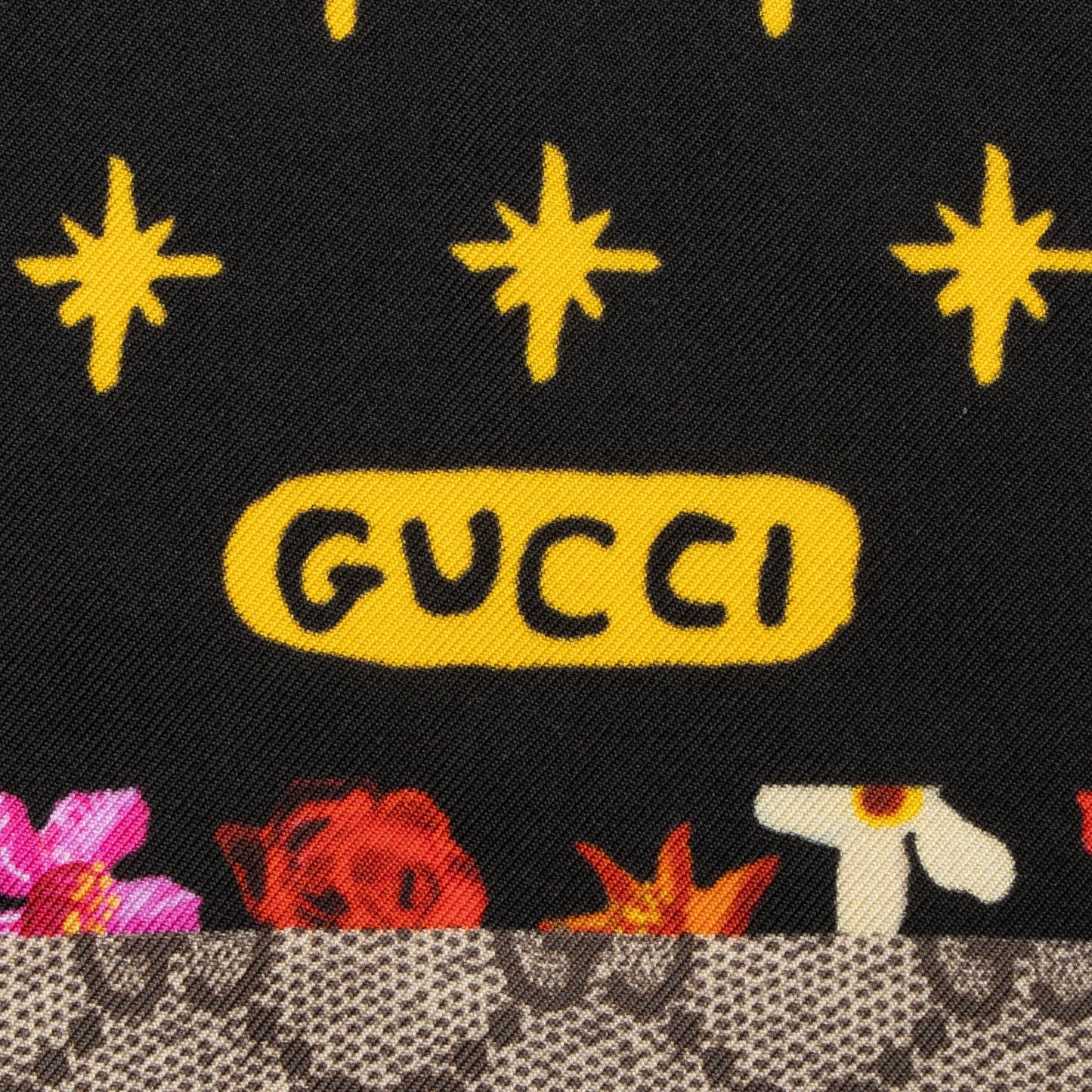 Gucci Silk Dogs and Vase 90cm Scarf
