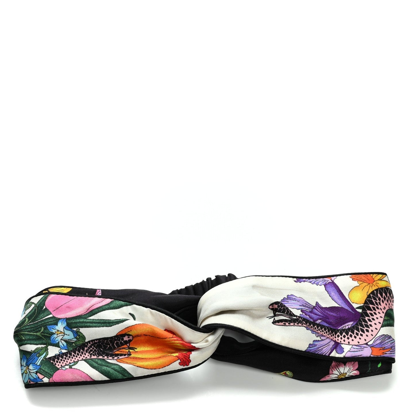 GUCCI SILK FLORAL HEADBAND