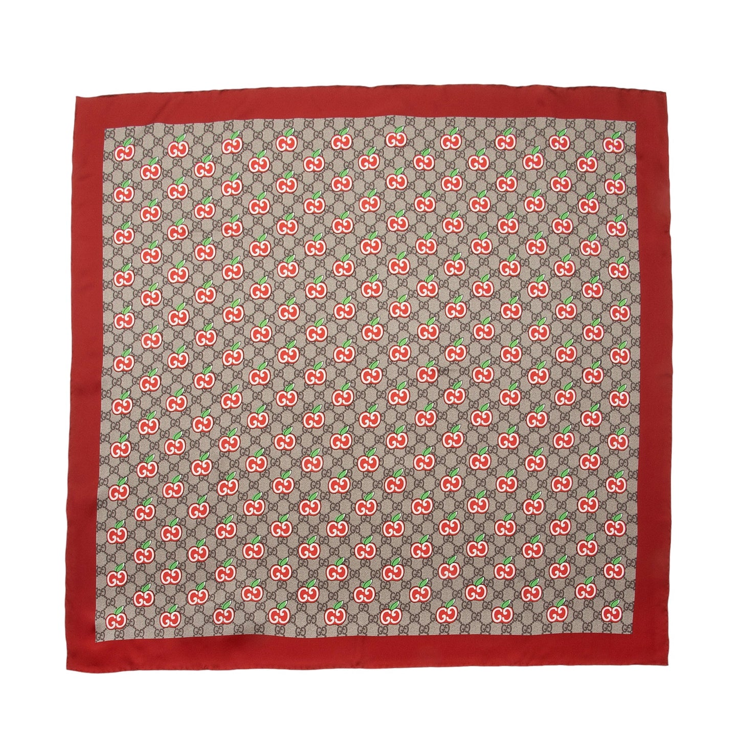 Gucci Silk GG Apple Monogram 90cm Scarf (SHF-oYmWWz)