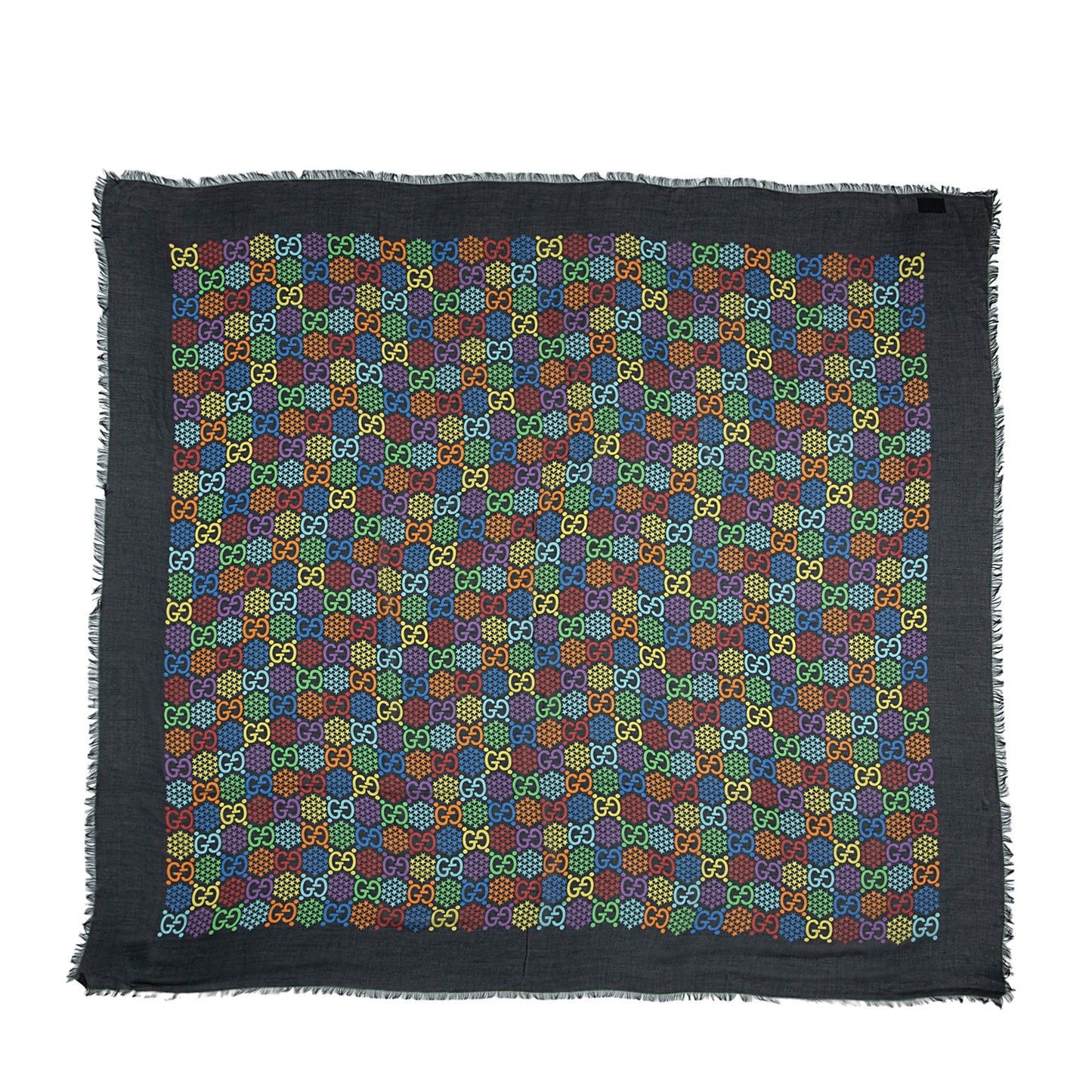 Gucci Silk GG Psychedelic 140cm Shawl (SHF-UEtd5r)