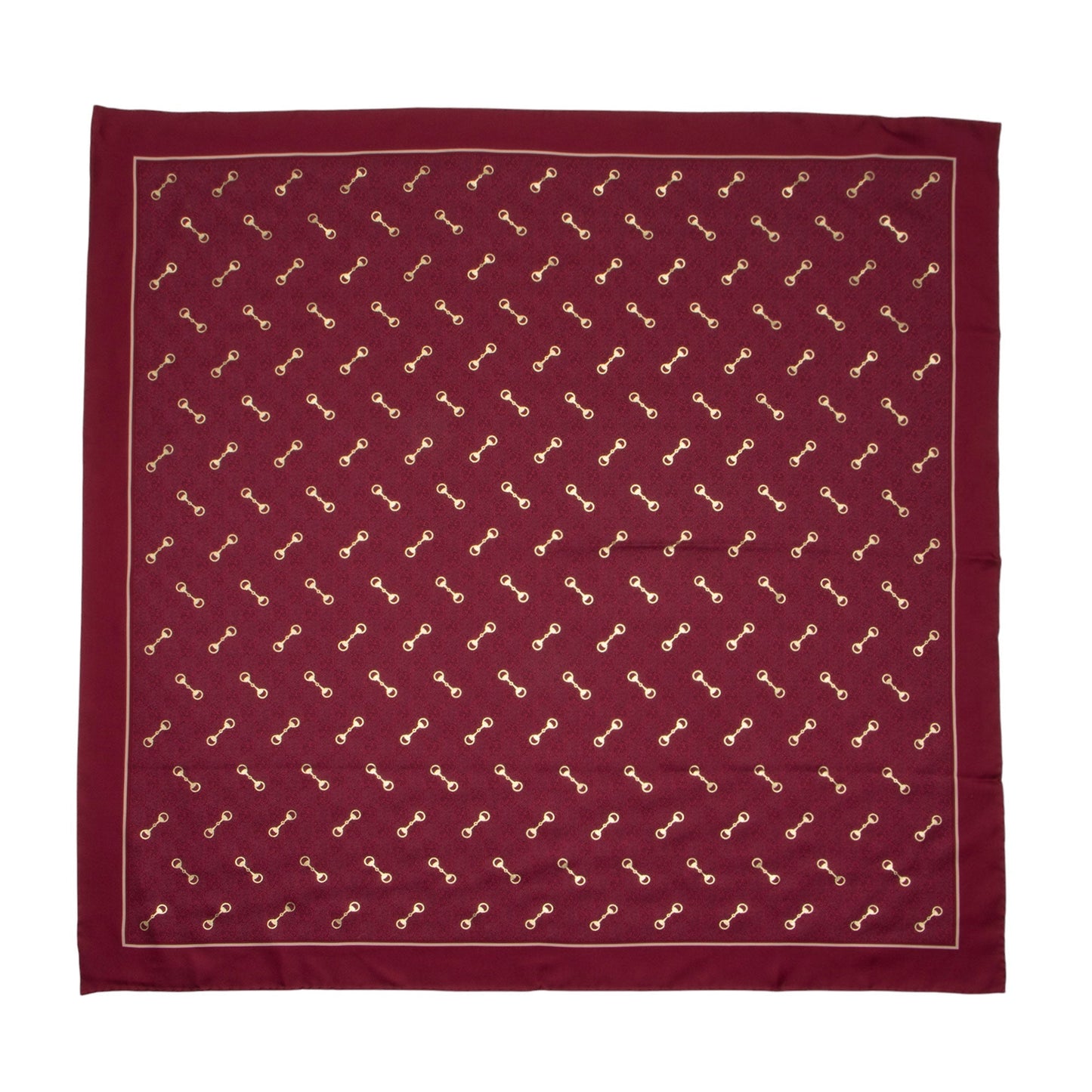 Gucci Silk Horsebit Twill Scarf (SHF-A9MsNf)