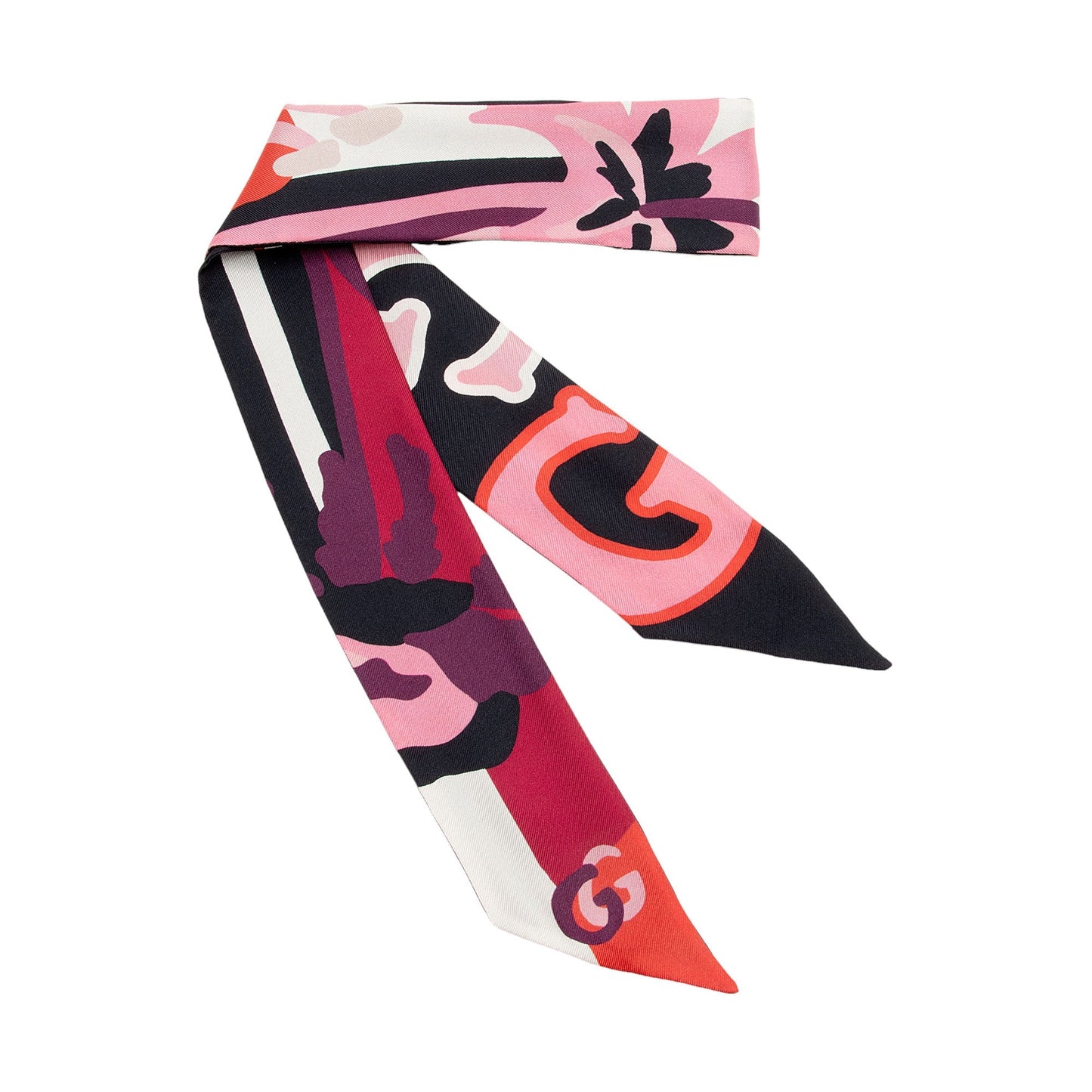 Gucci Silk Pop Fluo Neck Bow Scarf (SHF-7JHKcB)