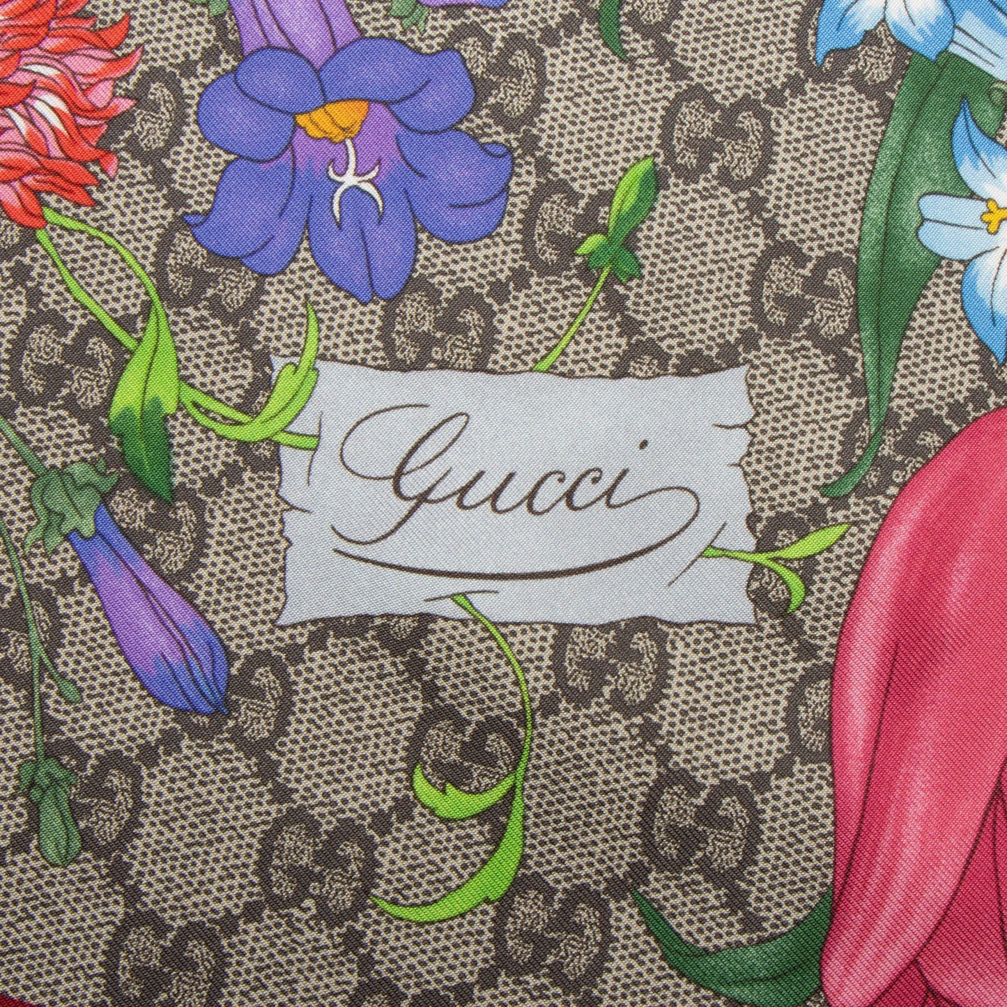 Gucci Silk Twill Flora 90cm Scarf (SHF-PvctBh)