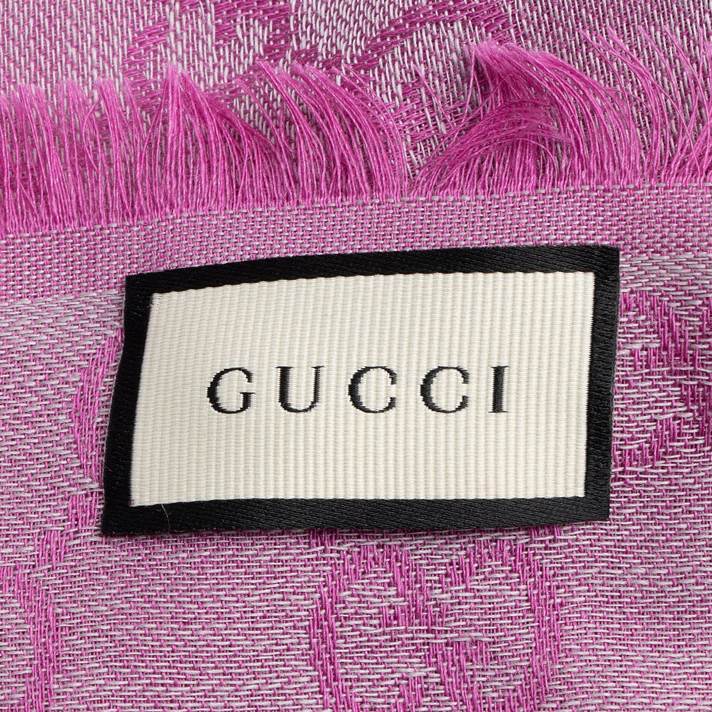 Gucci Silk Wool GG 140cm Shawl
