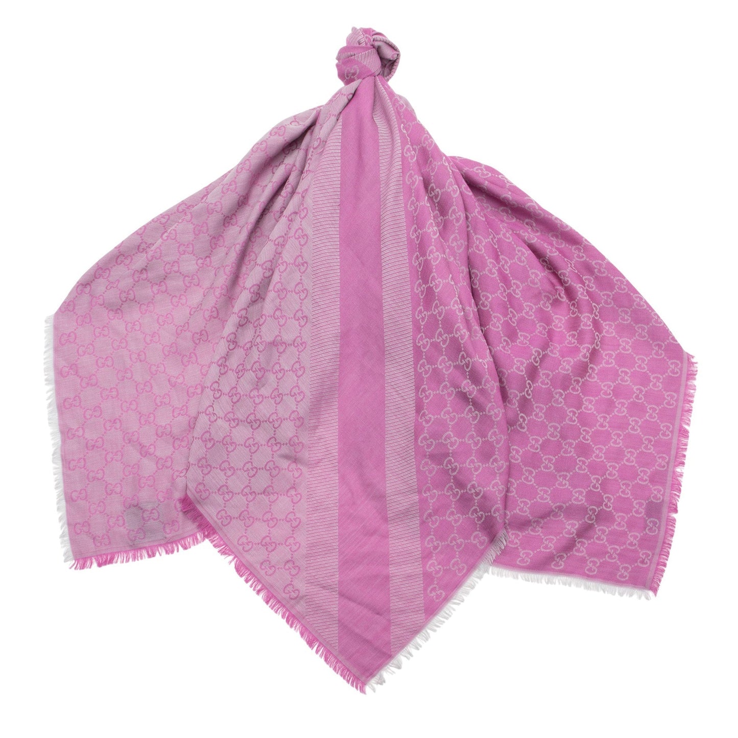 Gucci Silk Wool GG 140cm Shawl