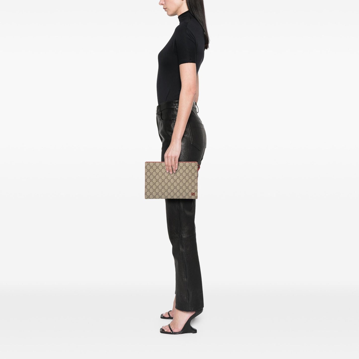 Gucci Small Bicolor GG Supreme Pouch