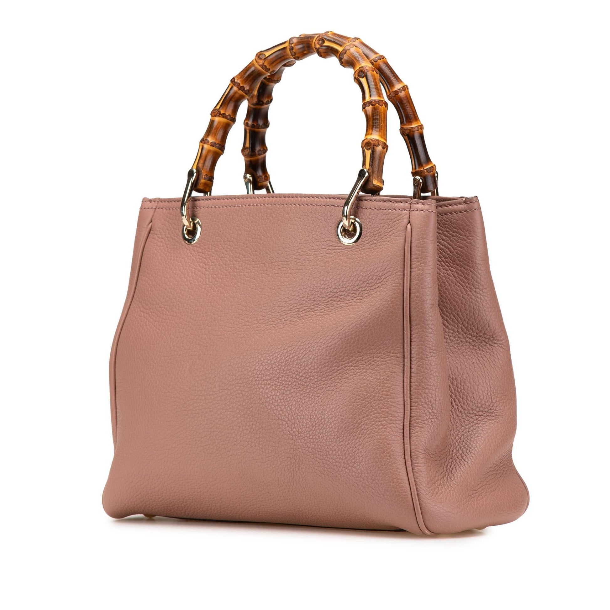 Gucci Small Calfskin Bamboo Shopper Satchel