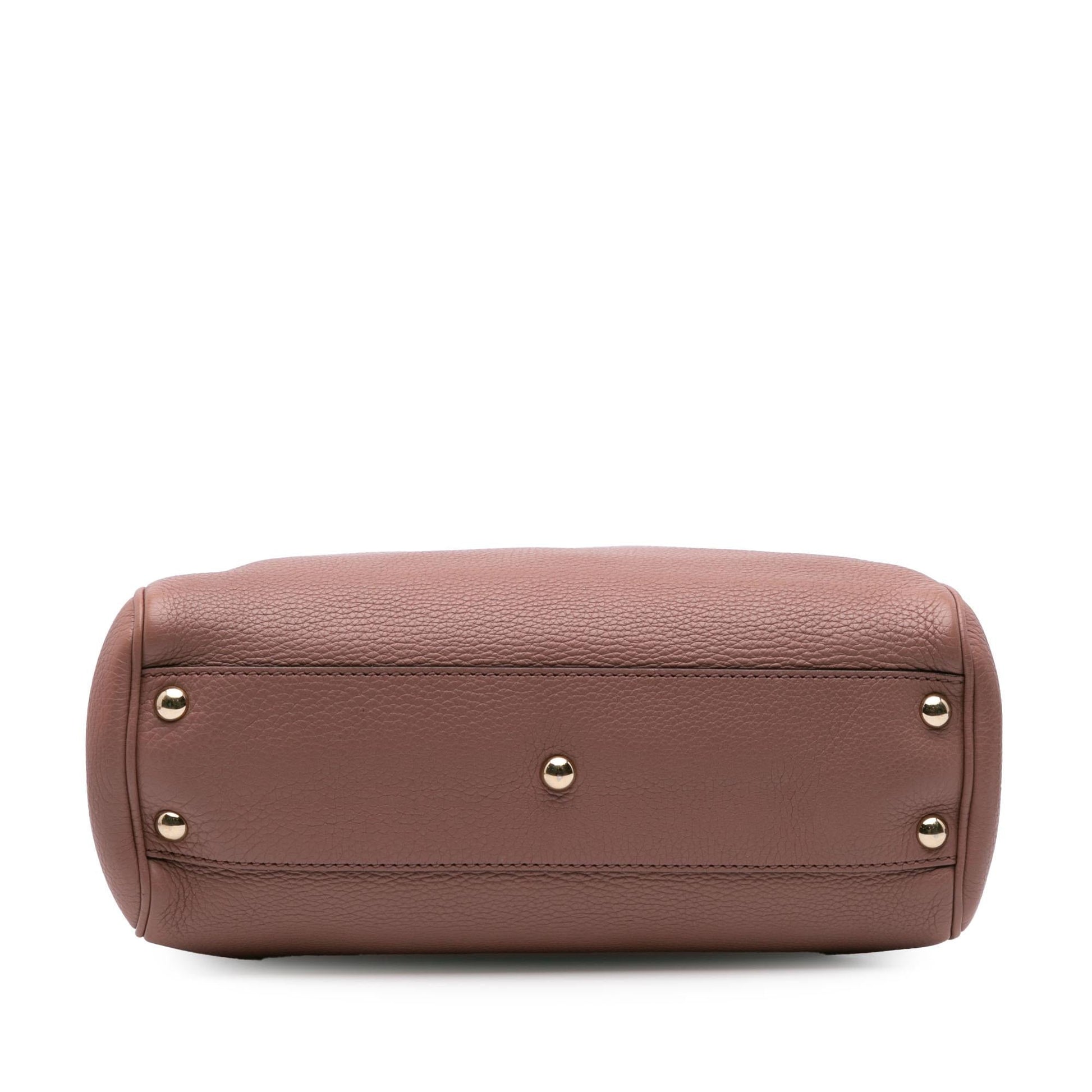 Gucci Small Calfskin Bamboo Shopper Satchel