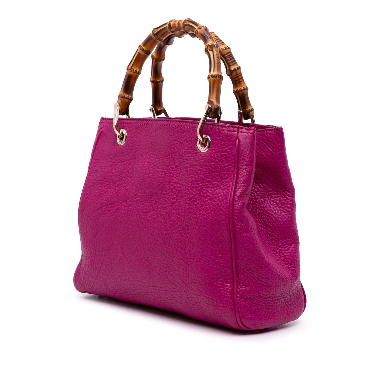 Gucci Small Calfskin Bamboo Shopper Satchel